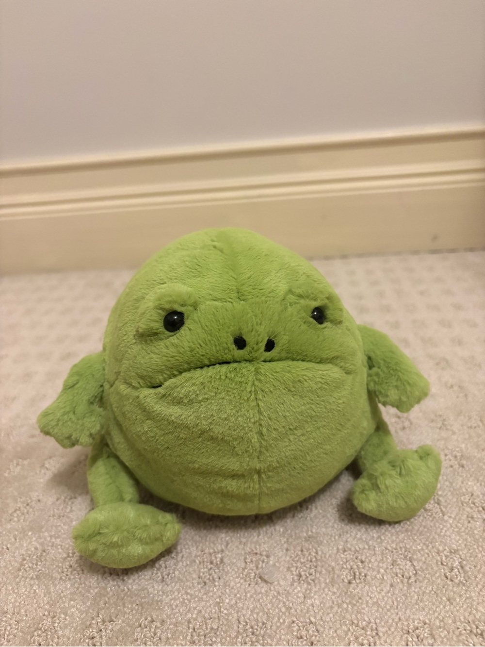 Jellycat Lime Green Plush Frog Stuffed Animal